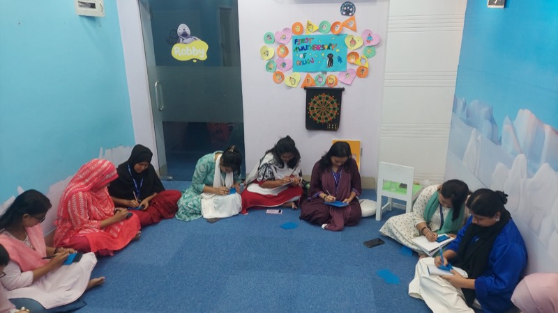 Individual reflection during teacher training